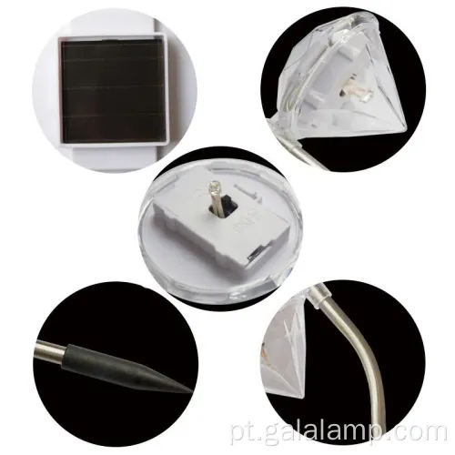 Luzes de jardim LED à prova d'água movidas a solares vibrantes